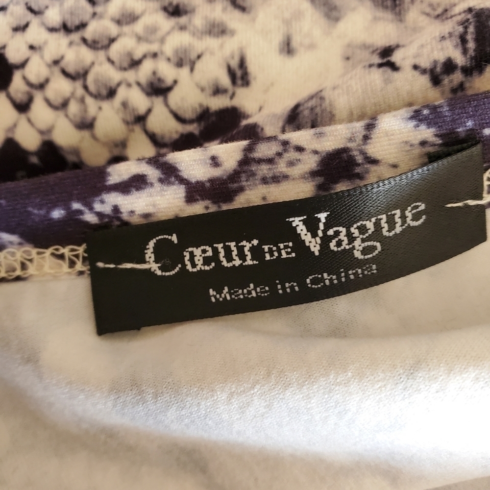 Snake print long duster jacket sz. M - Picture 9 of 9